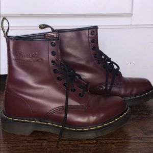 Burgundy Doc Martens— Like new